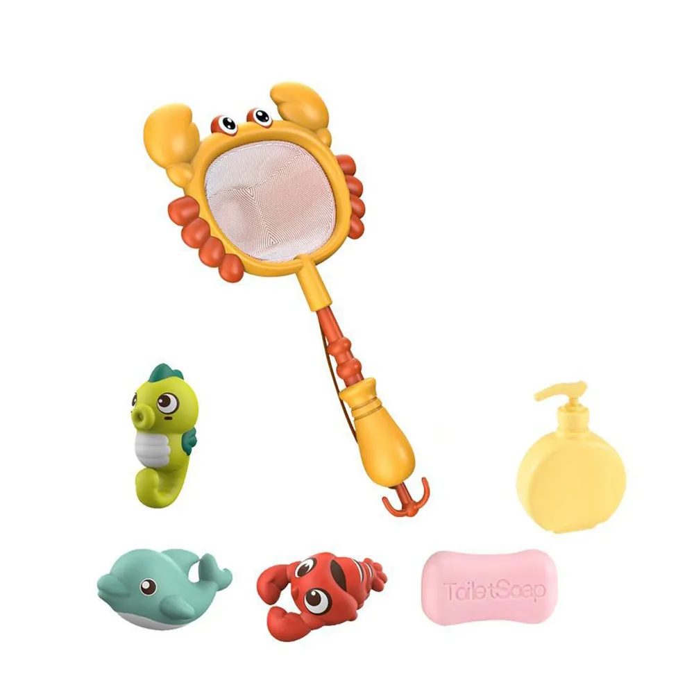 Crab Pattern Bath Toys Fishing Games Bath Time Bathtub Toy  image 1