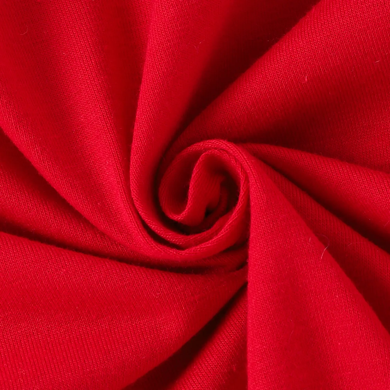 Noël 3 pièces Bébé Bord à volants Doux Manches longues Costume jupe Rouge big image 1