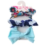 3-piece Pretty Bowknot Hairband for Girls Dark Blue