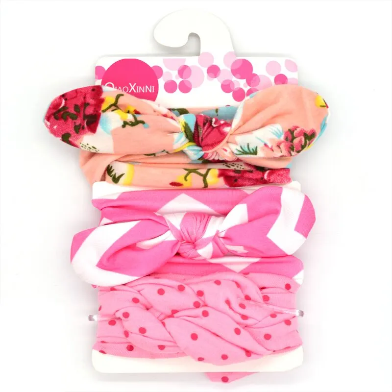 3-piece Pretty Bowknot Hairband for Girls Pink big image 1