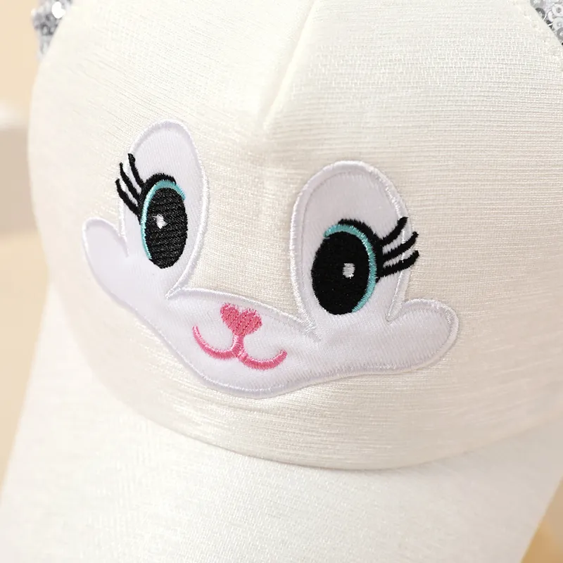 Toddler / Kid Sequin Ears Decor Rabbit Graphic Baseball Cap  image 4