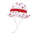 Entzückender sonnenfester Hut mit Tierdruck für Kleinkinder rot