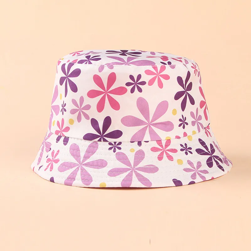 Toddler/Kid Girl Watermelon Floral Print Reversible Bucket Hat big image 6
