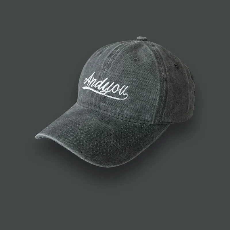 Kid Letters Embroidery Peaked Cap Light Grey