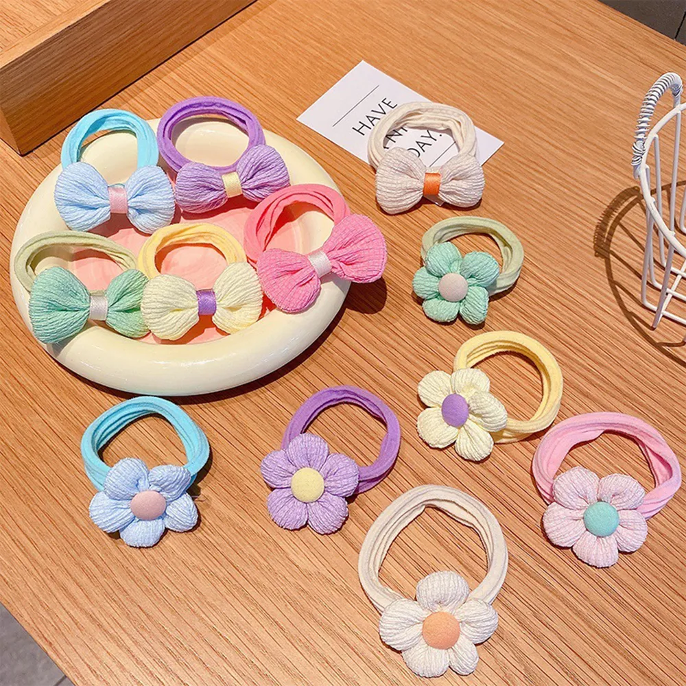 6-pack d’accessoires de cheveux de fleurs d’arc pour enfants / tout-petits Multicolore big image 1