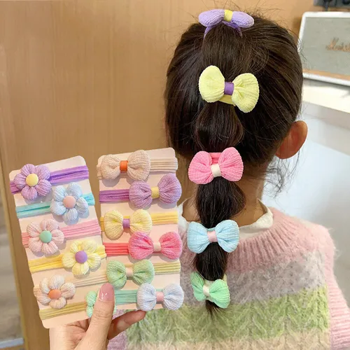6-pack bow flower hair accessories for kids/toddler
