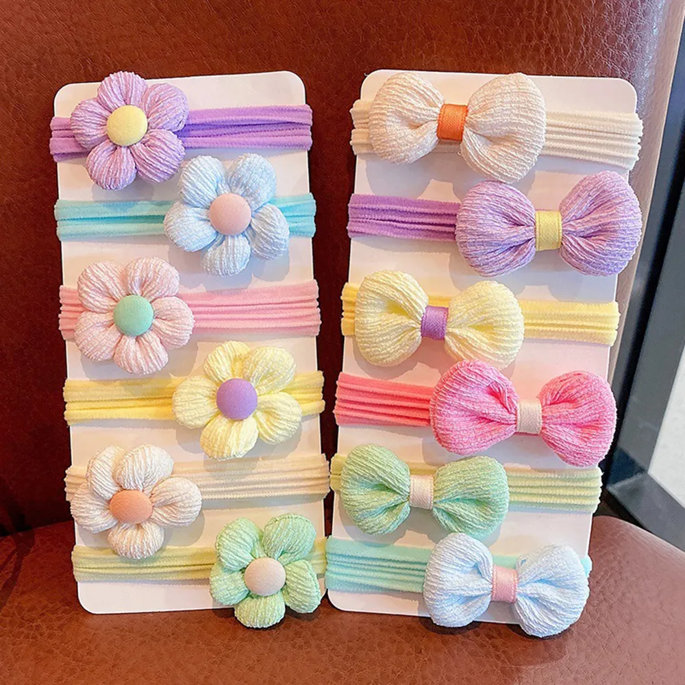 6-pack  bow flower hair accessories for  kids/toddler Multi-color image 2