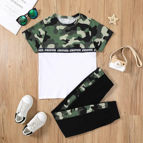 Kid Boy Camouflage Sweatshirt & Pants Set