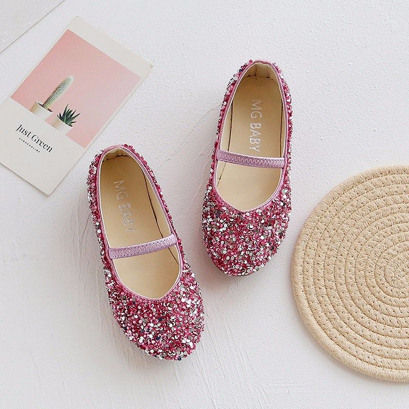 Toddler/Kid Round Toe Glitter Shoes