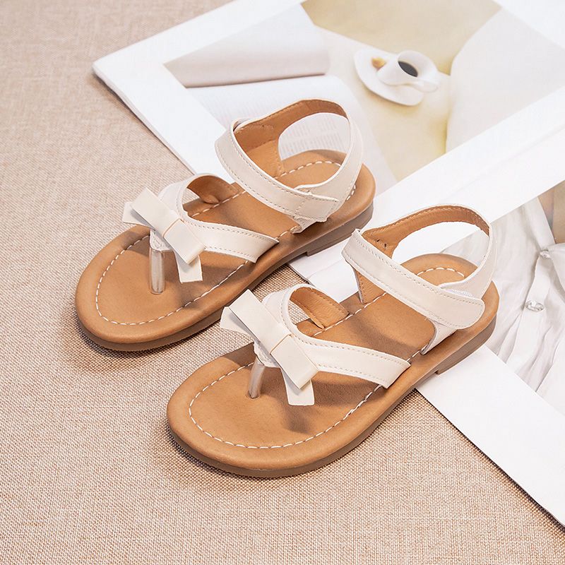 

Toddler / Kid Bow Decor Thong Sandals