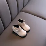 Toddler / Kid Polka Dots Bowknot Decor Back Zipper Knit Splicing Boots  image 4