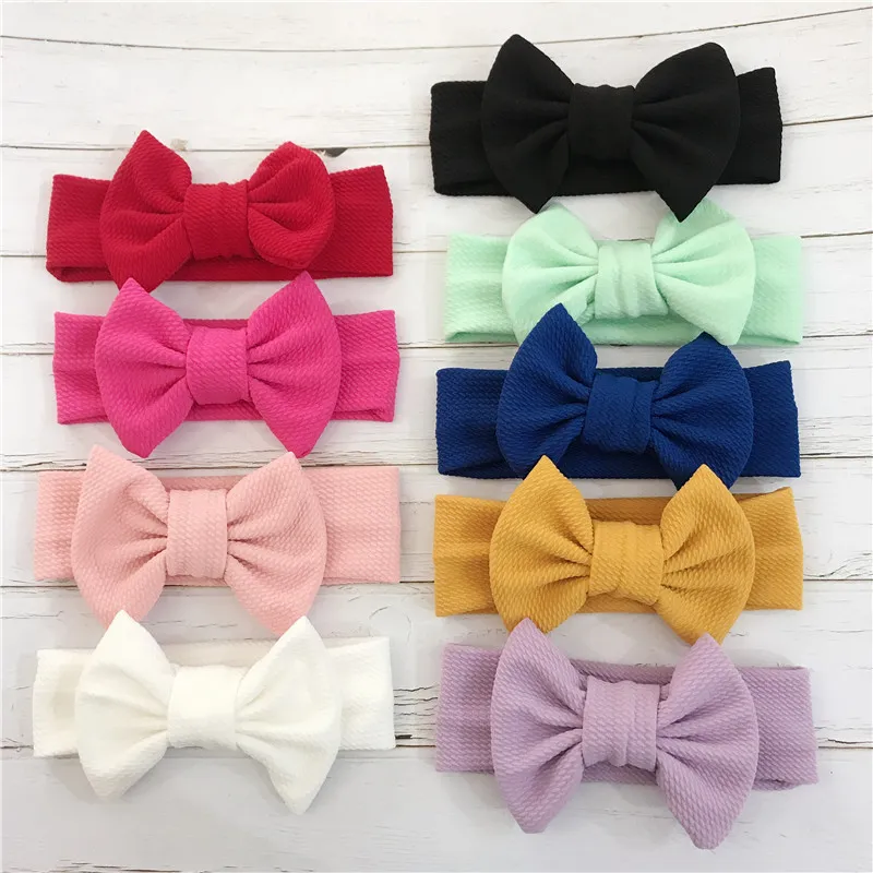 Baby Solid Bowknot Stirnband