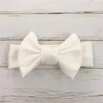 Bandeau Solid Bowknot Baby Blanc