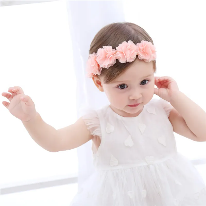 bebê/criança flores headbands acessórios para o cabelo Rosa big image 1