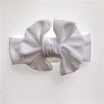 bandeaux bowknot de couleur unie pour les filles Blanc