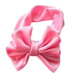 bandeaux bowknot de couleur unie pour les filles Rose