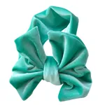 Solid Color Bowknot Headbands for Girls Turquoise