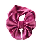 Solid Color Bowknot Headbands for Girls Purple