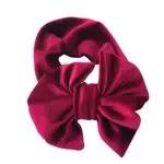 Solid Color Bowknot Headbands for Girls WineRed