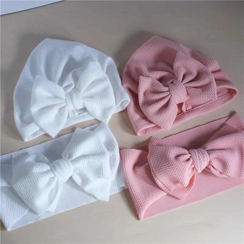 1Pc Solid Bow Decor Headband or Hat for Mom and Me Rose Gold big image 1