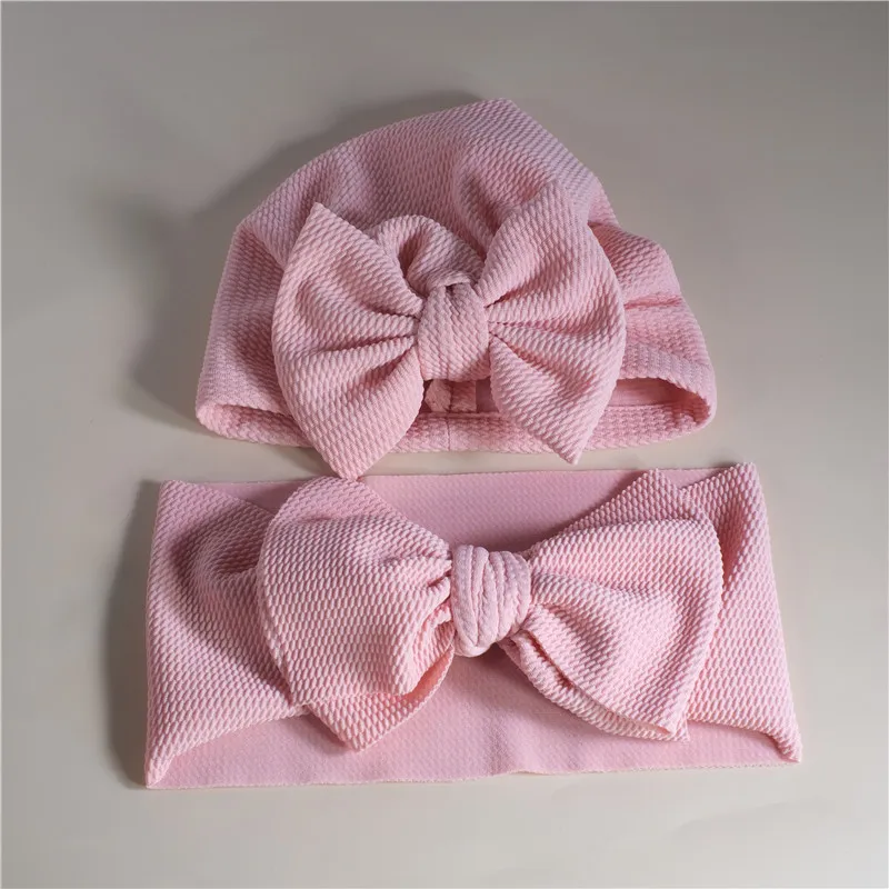 1Pc Solid Bow Decor Headband or Hat for Mom and Me Rose Gold image 3