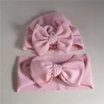 1Pc Solid Bow Decor Headband or Hat for Mom and Me  image 3