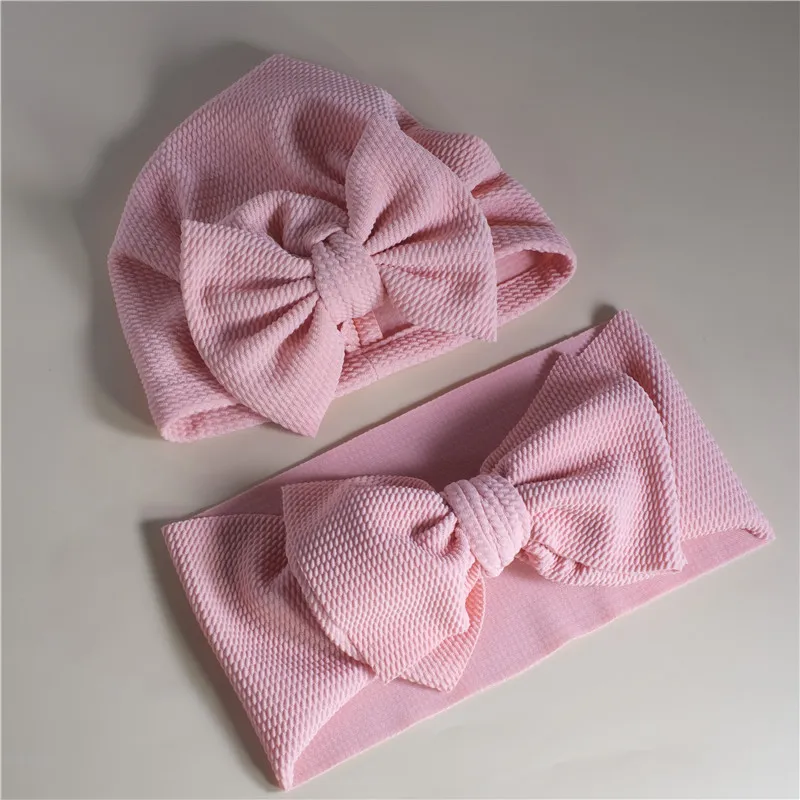 1Pc Solid Bow Decor Headband or Hat for Mom and Me Rose Gold big image 1