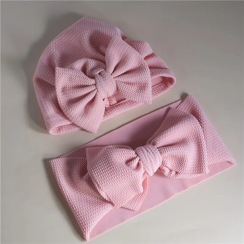 1Pc Solid Bow Decor Headband or Hat for Mom and Me  big image 1