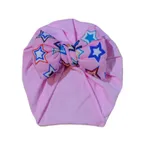 Baby / Toddler Cotton Stuffing Bow Decor Turban Hat Pink