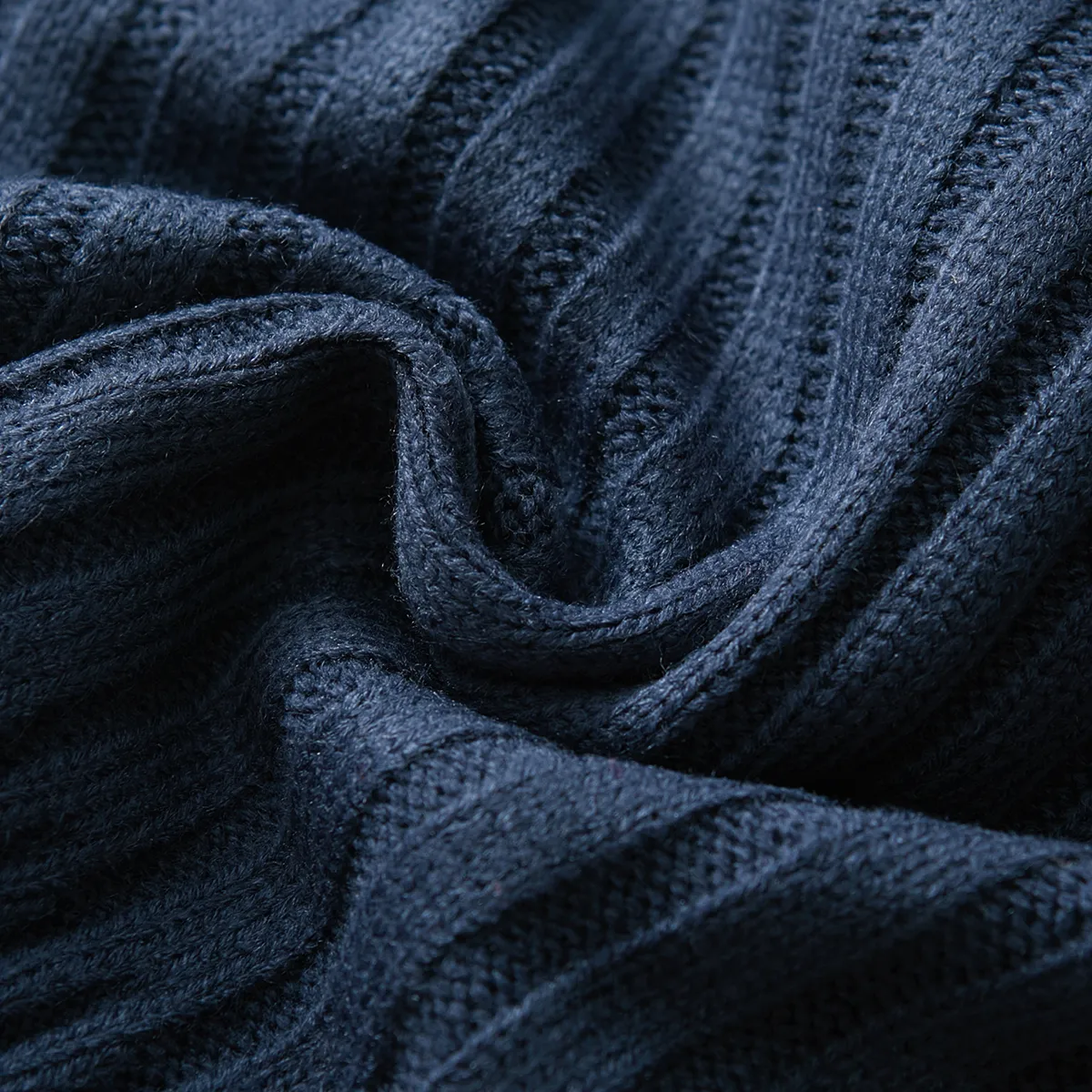 Toddler Girl/Boy Turtleneck Ribbed Knit Sweater Royal Blue image 5