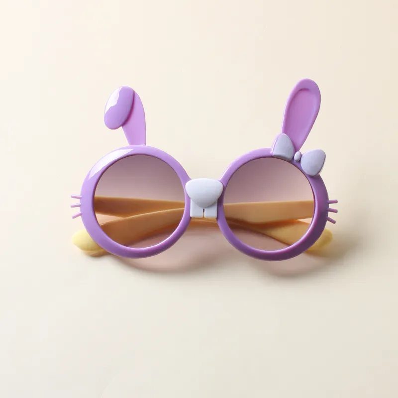 enfant en bas âge / enfant dessin animé lapin créatif oreilles de lapin lunettes décoratives Violet
