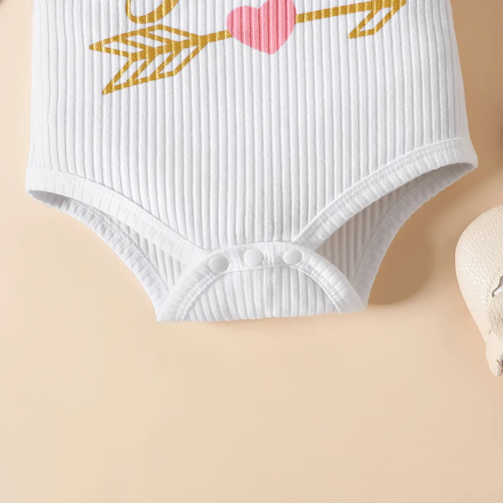 3 pièces Bébé Fille Bord à volants Décontracté Manches courtes ensemble pour bébé big image 8