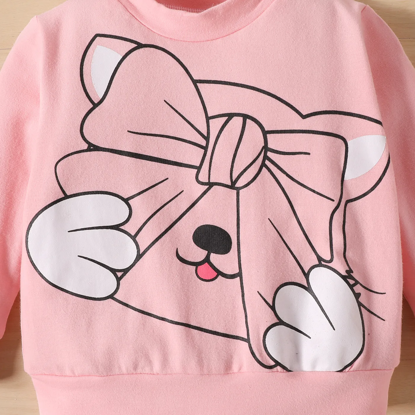 2 unidades Bebé Menina Gato Infantil Manga comprida Conjunto para bebé  image 5