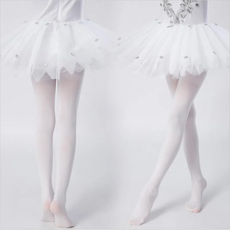 طفل صغير / طفل جوارب مخملية جوارب طويلة الرقص طماق أبيض big image 1