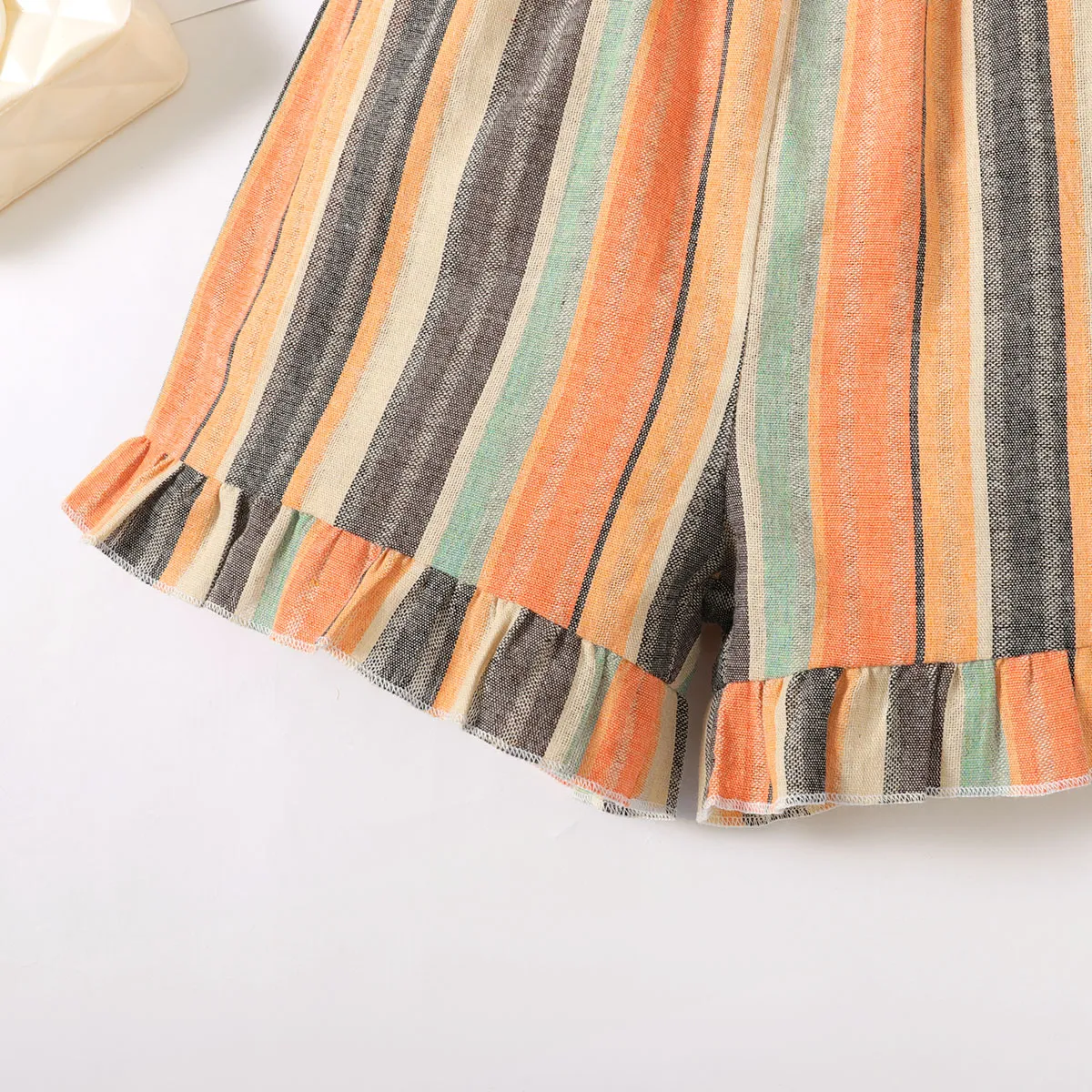 Toddler Girl Classic Stripe Smocked Slip Jumpsuit  image 5