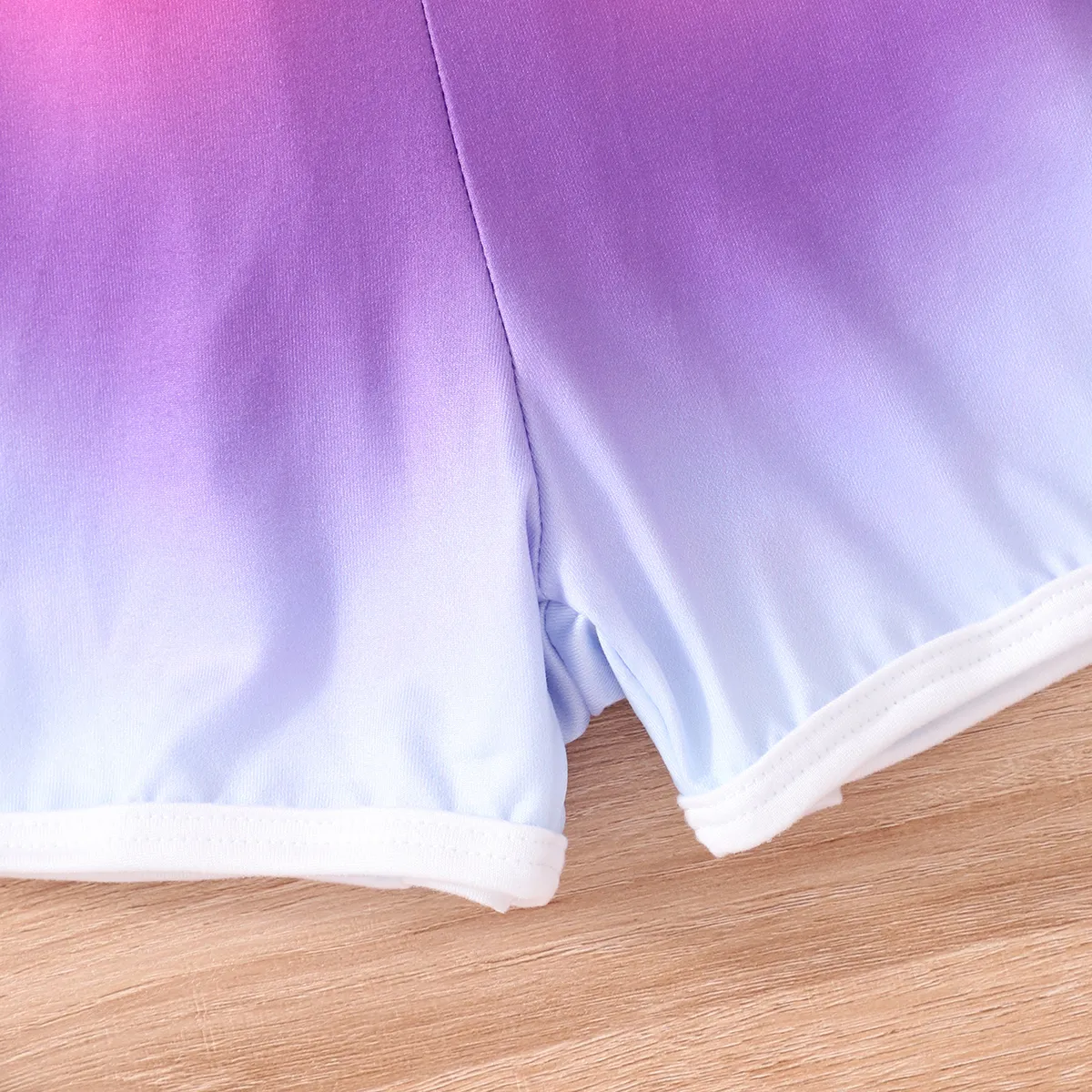 Kid Girl Tie Dye Slip Romper Lavender image 4