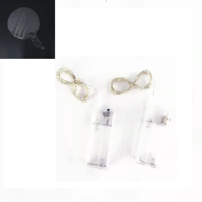 LED Bubble Balloon Copper Wire String Lights Wedding Birthday Holiday Party Decorations LED Light Balloon Multi-color image 2