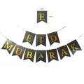 Eid Mubarak Banner Paper Banner Bunting Eid Mubarak Outdoor Indoor Home Party Hanging Decor  image 1
