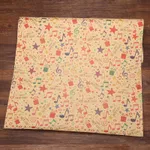 2-pack Happy Birthday Wrapping Paper Thick Kraft Brown Gift Wrapping Paper Flower Snack Wrapping Paper Apricot