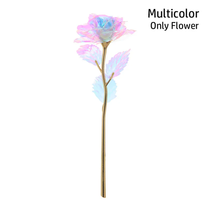 Gold Foil Rose Long Stem Simulation Rose Flower Romantic Gift for Mother's Day Valentine's Day Anniversary  big image 1