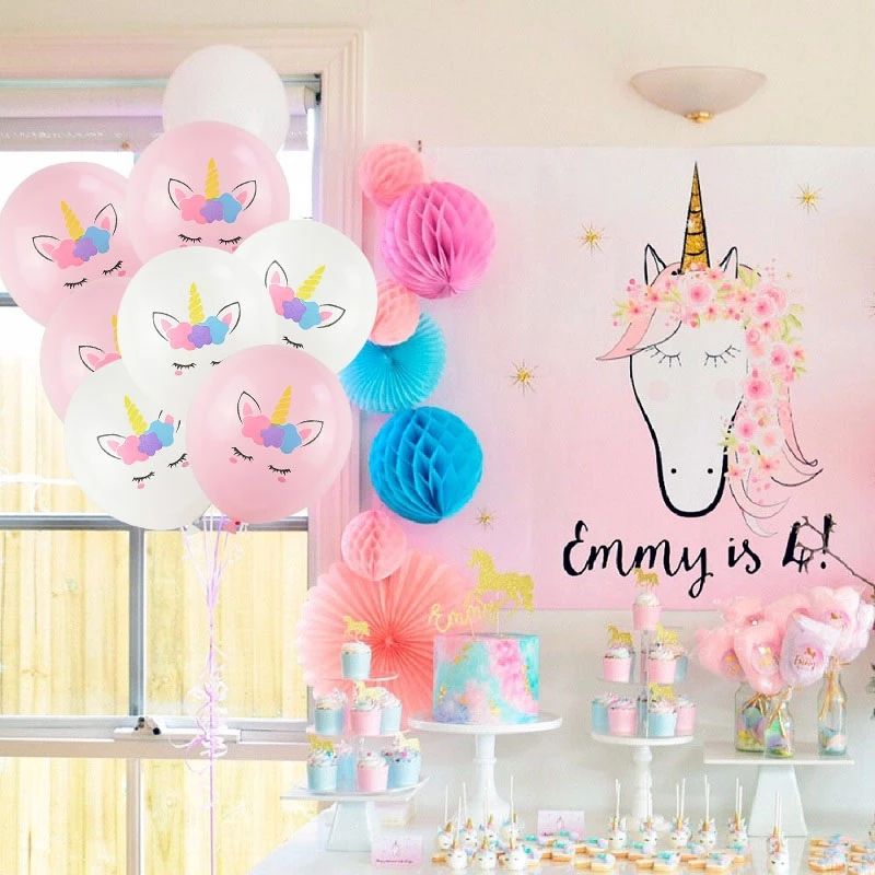 

10-pack Unicorn Balloons Set Thick Latex Unicorn Balloon for Unicorn Theme Party Kids Birthday Party Festival Party Decor