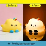 Creative Clouds Night Light Soft Vinyl Night Lamp Home Atmosphere Bedroom Bedside Lamp Yellow