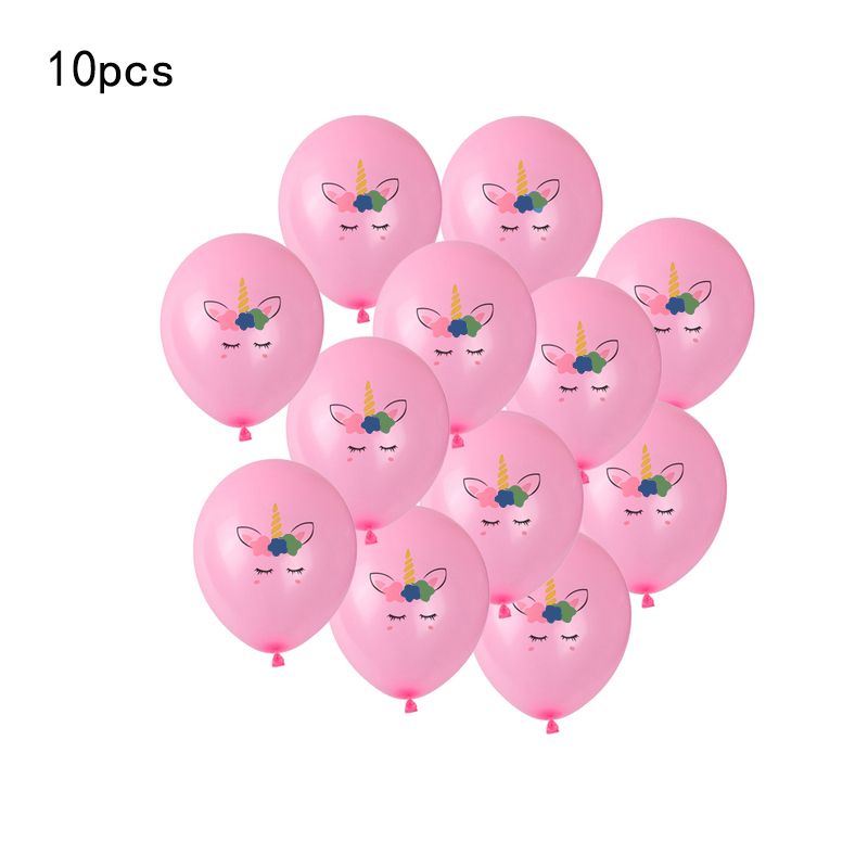 10-pack Unicorn Balloons Set Thick Latex Unicorn Balloon For Unicorn Theme Party Kids Birthday Party Festival Party Decor