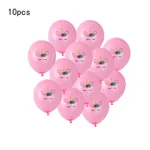 Conjunto de balões de unicórnio de 10 pacotes, balão de unicórnio de látex grosso para festa temática de unicórnio, festa de aniversário infantil, decoração de festa Rosa
