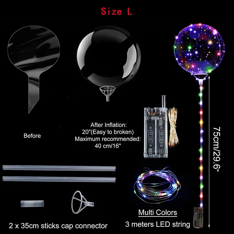 led palloncino bolla luci stringa filo di rame matrimonio compleanno festa decorazioni festa led palloncino luminoso  big image 6