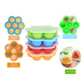 Silicone Baby Food Freezer Tray with Lid 7 Hole Baby Food Storage Container for Homemade Baby Food Breast Milk Storage  image 2