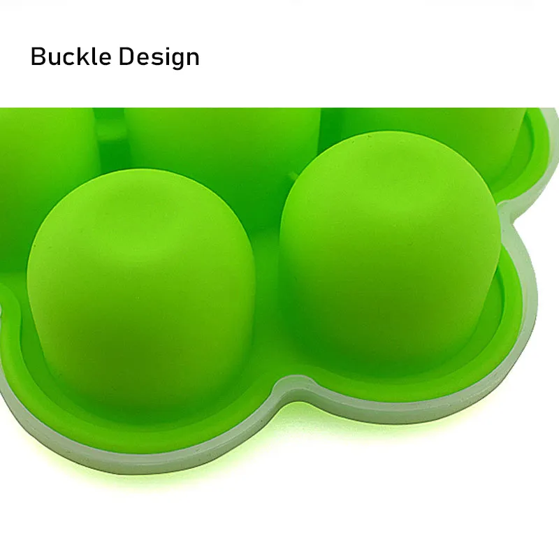 Silicone Baby Food Freezer Tray with Lid 7 Hole Baby Food Storage Container for Homemade Baby Food Breast Milk Storage big image 3