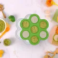 Silicone Baby Food Freezer Tray with Lid 7 Hole Baby Food Storage Container for Homemade Baby Food Breast Milk Storage  image 5