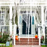 Halloween Creepy Spooky Scary Gauze Cloth for Wall Windows Doorways Entryways Outdoor Garden Yard Decor  image 5
