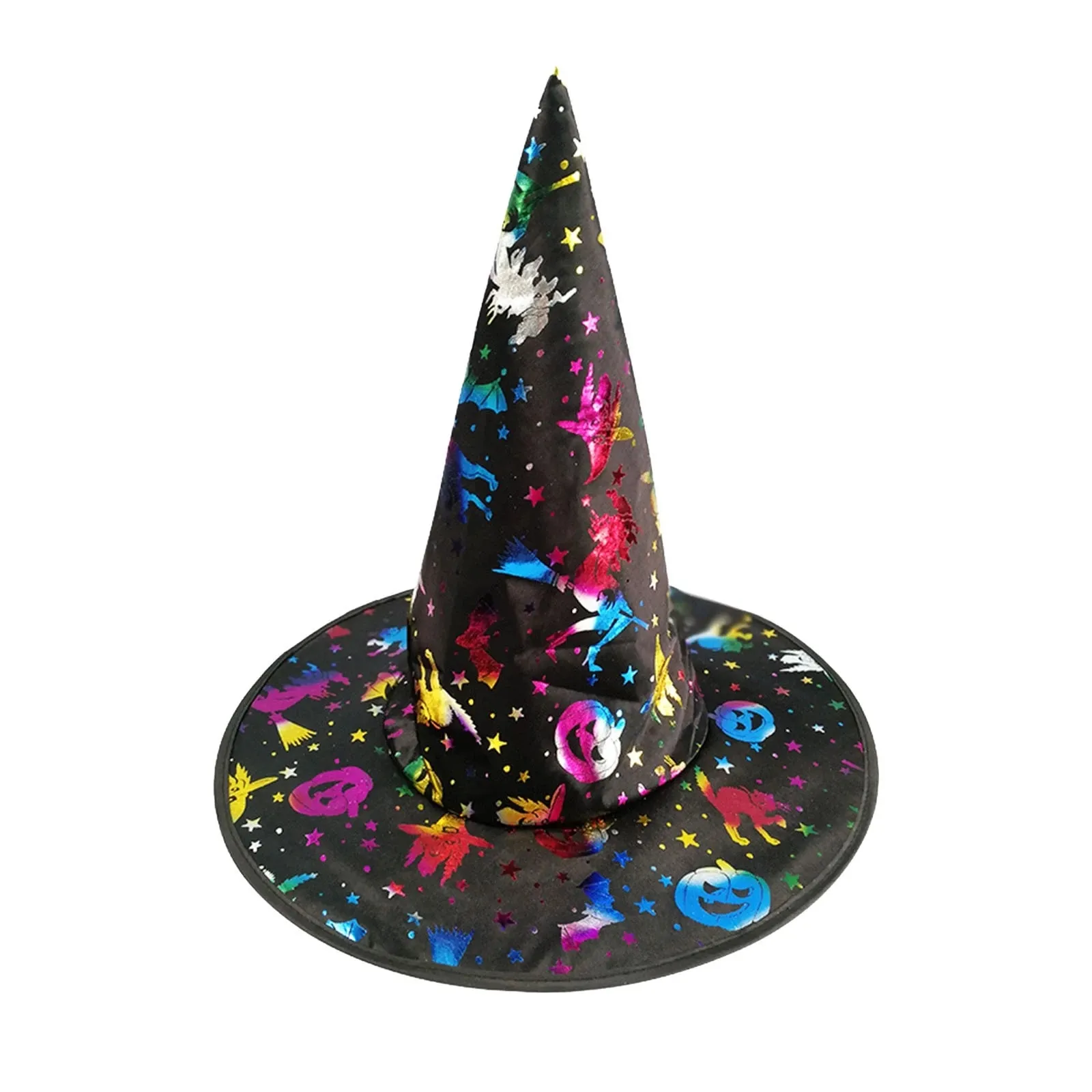 Halloween Bronzing Hexenhut Zauberhut Halloween Party Dekoration Cosplay Requisiten Mehrfarbig